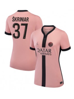 Paris Saint-Germain Milan Skriniar #37 Ausweichtrikot für Frauen 2024-25 Kurzarm